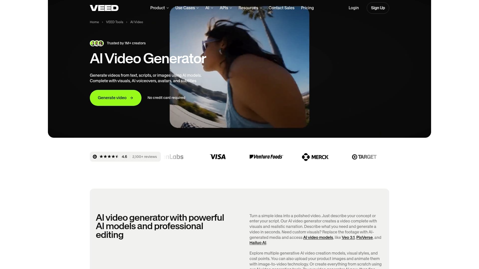 Screenshot of veed.io