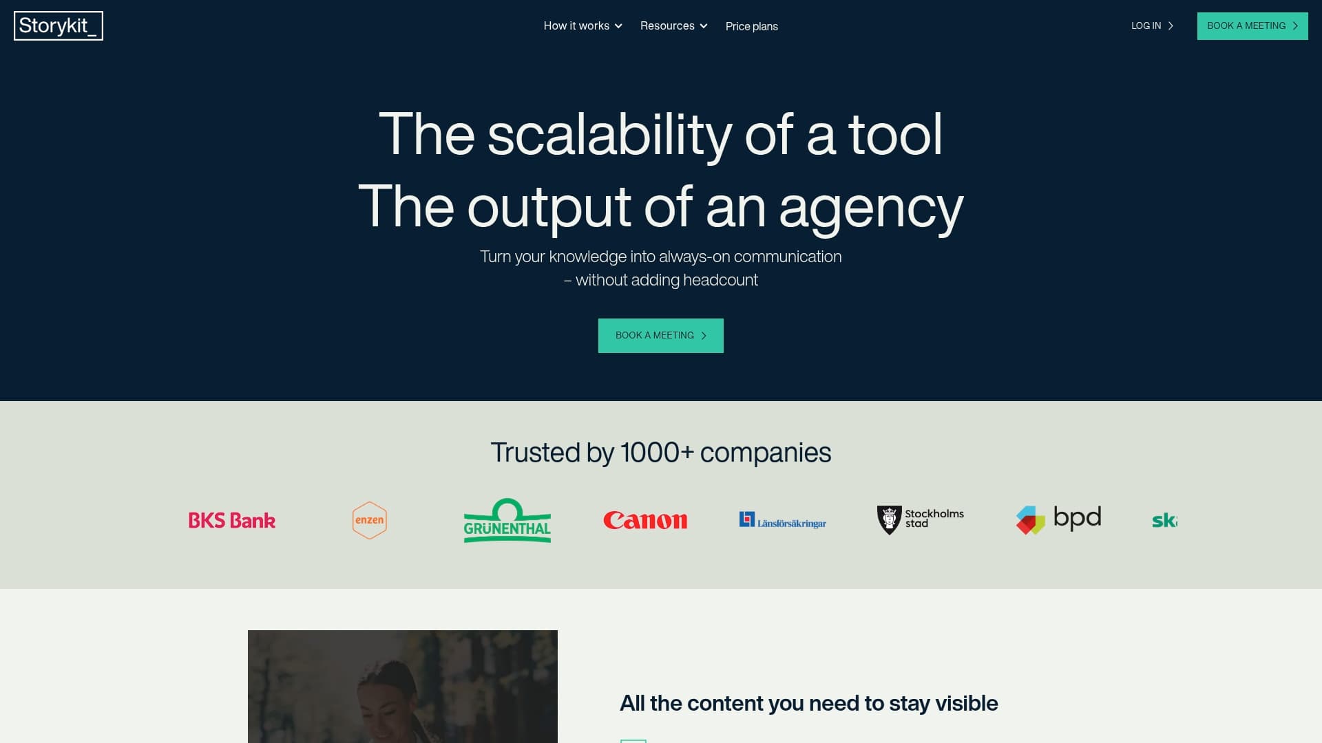 Screenshot of storykit.io