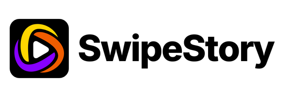 SwipeStory Horizontal Logo (Black)